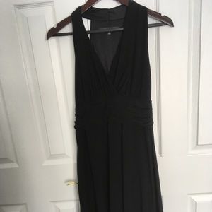 Low neckline little black dress